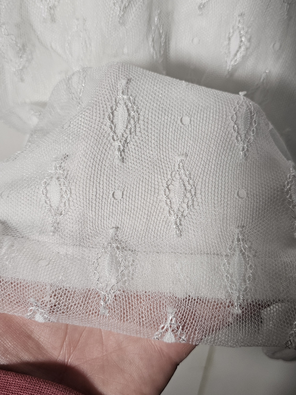 White Lace Sleeveless Top - Picture 3 of 10